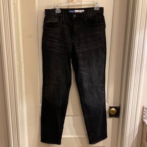 Old navy slightly faded black athletic taper 32/32 jeans brand new